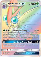 Pokemon,SM - Unbroken Bonds,Venomoth GX (Secret) - 216/214,Holofoil,Secret Rare,Near Mint