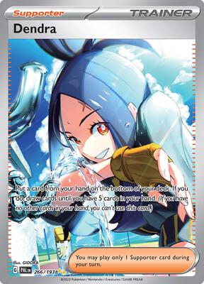 Pokemon,SV02: Paldea Evolved,Dendra - 266/193,Holofoil,Special Illustration Rare,Moderately Played