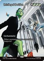 Magic: The Gathering,Marvel Universe Eternal-Legal,Privileged Position (Borderless) - 92,Normal,Mythic,Near Mint