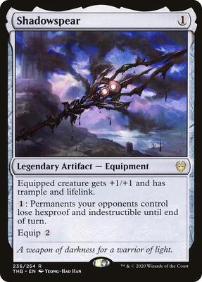 Magic: The Gathering,Theros Beyond Death,Shadowspear - 236,Normal,Rare,Near Mint