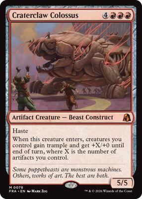 Magic: The Gathering,Reality Fracture,Craterclaw Colossus - 78,Normal,Mythic,Near Mint