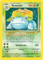 Pokemon,Base Set,Venusaur - 015/102,Holofoil,Holo Rare,Moderately Played