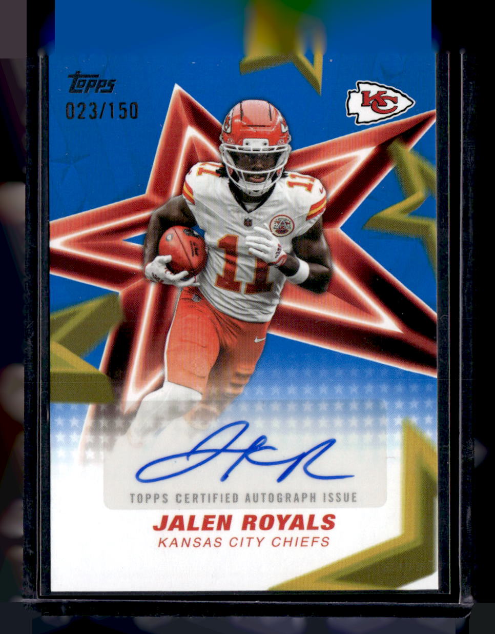 Topps 2026 Topps Flagship,2026 Topps Flagship,Jalen Royals - NFLSA-JRO,NFL Stars Autographs Blue
