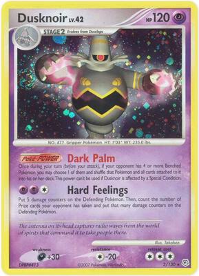 Pokemon,Diamond and Pearl,Dusknoir - 2/130,Reverse Holofoil,Holo Rare,Moderately Played