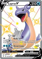 Pokemon,Shining Fates: Shiny Vault,Lapras V - SV110/SV122,Holofoil,Shiny Holo Rare,Near Mint