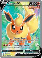 Pokemon,SWSH07: Evolving Skies,Flareon V (Full Art) - 169/203,Holofoil,Ultra Rare,Near Mint