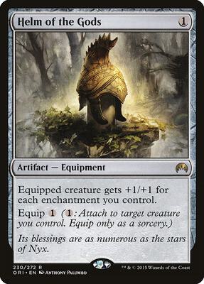 Magic: The Gathering,Magic Origins,Helm of the Gods - 230,Normal,Rare,Moderately Played