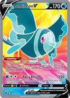 Pokemon,SWSH09: Brilliant Stars,Lumineon V (Full Art) - 155/172,Holofoil,Ultra Rare,Near Mint