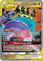 Pokemon,SM - Cosmic Eclipse,Naganadel & Guzzlord GX - 158/236,Holofoil,Ultra Rare,Lightly Played