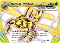 Pokemon,XY - Steam Siege,Yanmega BREAK - 8/114,Holofoil,Rare BREAK,Lightly Played