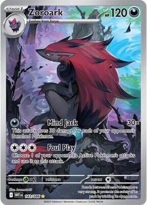 Pokemon,SV: White Flare,Zoroark - 143/086,Holofoil,Illustration Rare,Near Mint