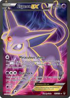 Pokemon,XY - BREAKpoint,Espeon EX (Full Art) - 117/122,Holofoil,Ultra Rare,Moderately Played