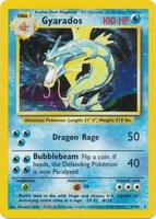 Pokemon,Base Set,Gyarados - 006/102,Holofoil,Holo Rare,Heavily Played