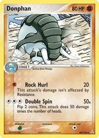 Pokemon,EX Holon Phantoms,Donphan - 40/110,Reverse Holofoil,Uncommon,Damaged