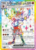 Pokemon,SV07: Stellar Crown,Cinderace ex - 157/142,Holofoil,Ultra Rare,Near Mint
