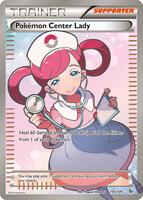 Pokemon,XY - Flashfire,Pokemon Center Lady (105 Full Art) - 105/106,Holofoil,Ultra Rare,Lightly Played