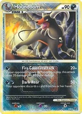 Pokemon,League & Championship Cards,Houndoom - 5/90 (League Promo) - 005/090,Reverse Holofoil,Promo,Lightly Played