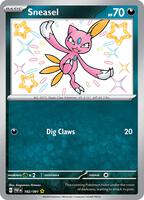 Pokemon,SV: Paldean Fates,Sneasel - 182/091,Holofoil,Shiny Rare,Near Mint