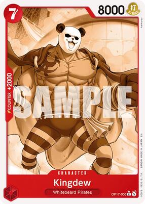 One Piece Card Game,The World's Strongest Warriors,Kingdew (Pandaman Art) - OP17-006,Normal,Common,Near Mint