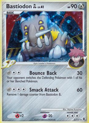 Pokemon,Rising Rivals,Bastiodon GL - 2/111,Holofoil,Holo Rare,Moderately Played
