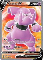 Pokemon,SWSH09: Brilliant Stars,Granbull V (Full Art) - 159/172,Holofoil,Ultra Rare,Near Mint