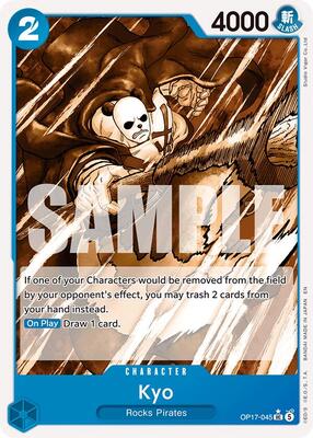 One Piece Card Game,The World's Strongest Warriors,Kyo (Pandaman Art) - OP17-045,Normal,Uncommon,Near Mint
