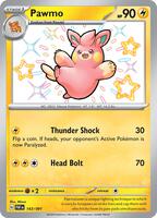 Pokemon,SV: Paldean Fates,Pawmo - 143/091,Holofoil,Shiny Rare,Near Mint