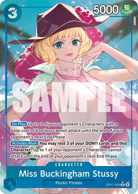 One Piece Card Game,The World's Strongest Warriors,Miss Buckingham Stussy (Alternate Art) - OP17-054,Foil,Rare,Near Mint