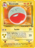 Pokemon,Jungle,Electrode (18) - 18/64,1st Edition,Rare,Lightly Played
