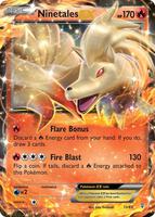 Pokemon,Generations,Ninetales EX - 13/83,Holofoil,Ultra Rare,Moderately Played