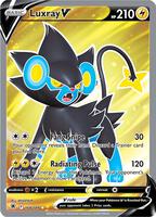 Pokemon,SWSH10: Astral Radiance,Luxray V (Full Art) - 168/189,Holofoil,Ultra Rare,Near Mint