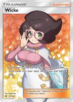Pokemon,SM - Burning Shadows,Wicke (Full Art) - 147/147,Holofoil,Ultra Rare,Lightly Played
