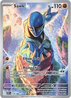 Pokemon,SV: White Flare,Sawk - 130/086,Holofoil,Illustration Rare,Near Mint