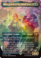 Magic: The Gathering,Commander: FINAL FANTASY,Emet-Selch of the Third Seat (Borderless) (Chocobo Track Foil) - 473,Foil,Rare,Near Mint