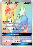 Pokemon,SM - Team Up,Cobalion GX (Secret) - 189/181,Holofoil,Secret Rare,Near Mint