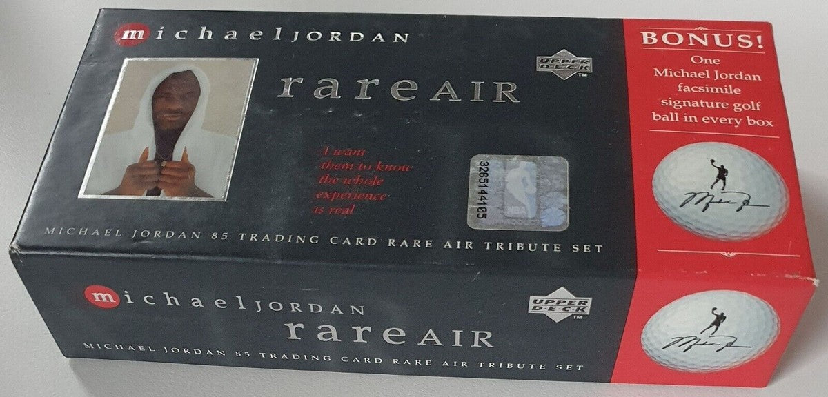1997 Upper Deck Michael Jordan RARE AIR (Complete set 85 Cards and Golf Ball) Factory Sealed