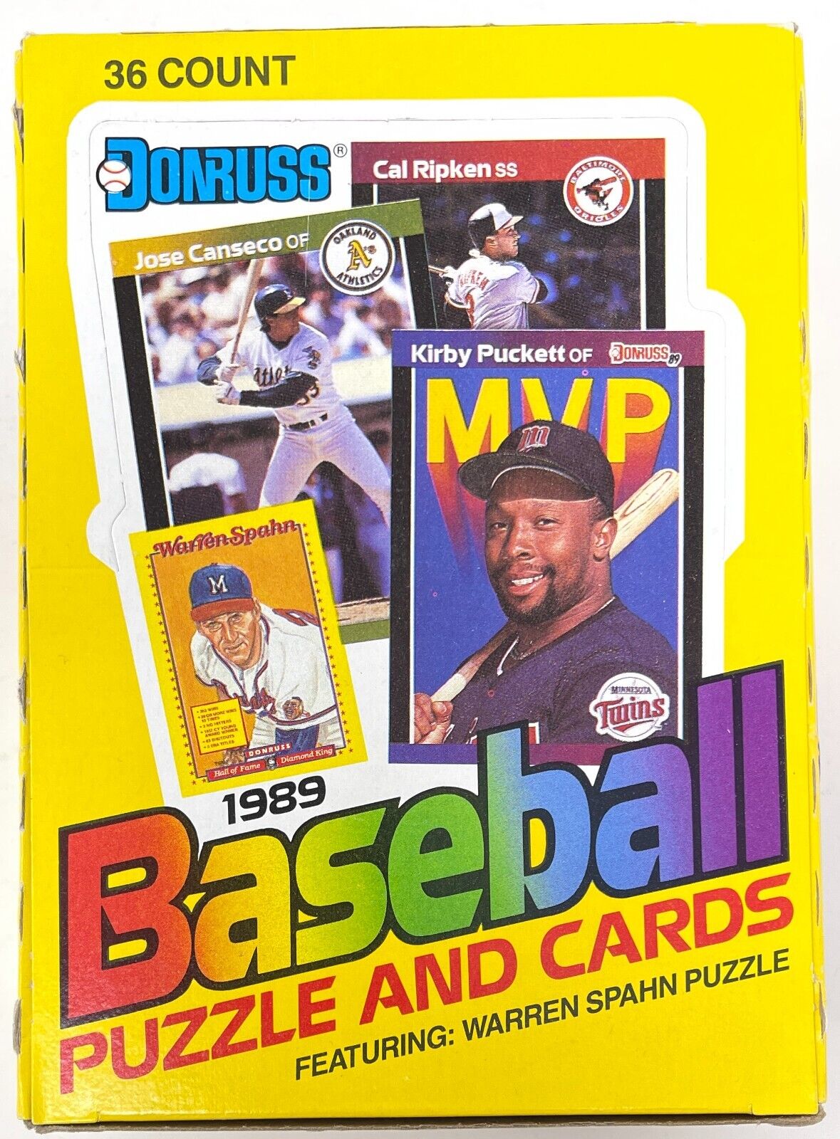 1989 MLB Donruss Baseball Puzzle And Trading Cards Box