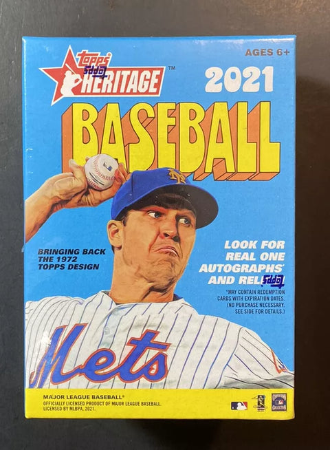 Topps Heritage 2021 Baseball Trading Card Blaster Box