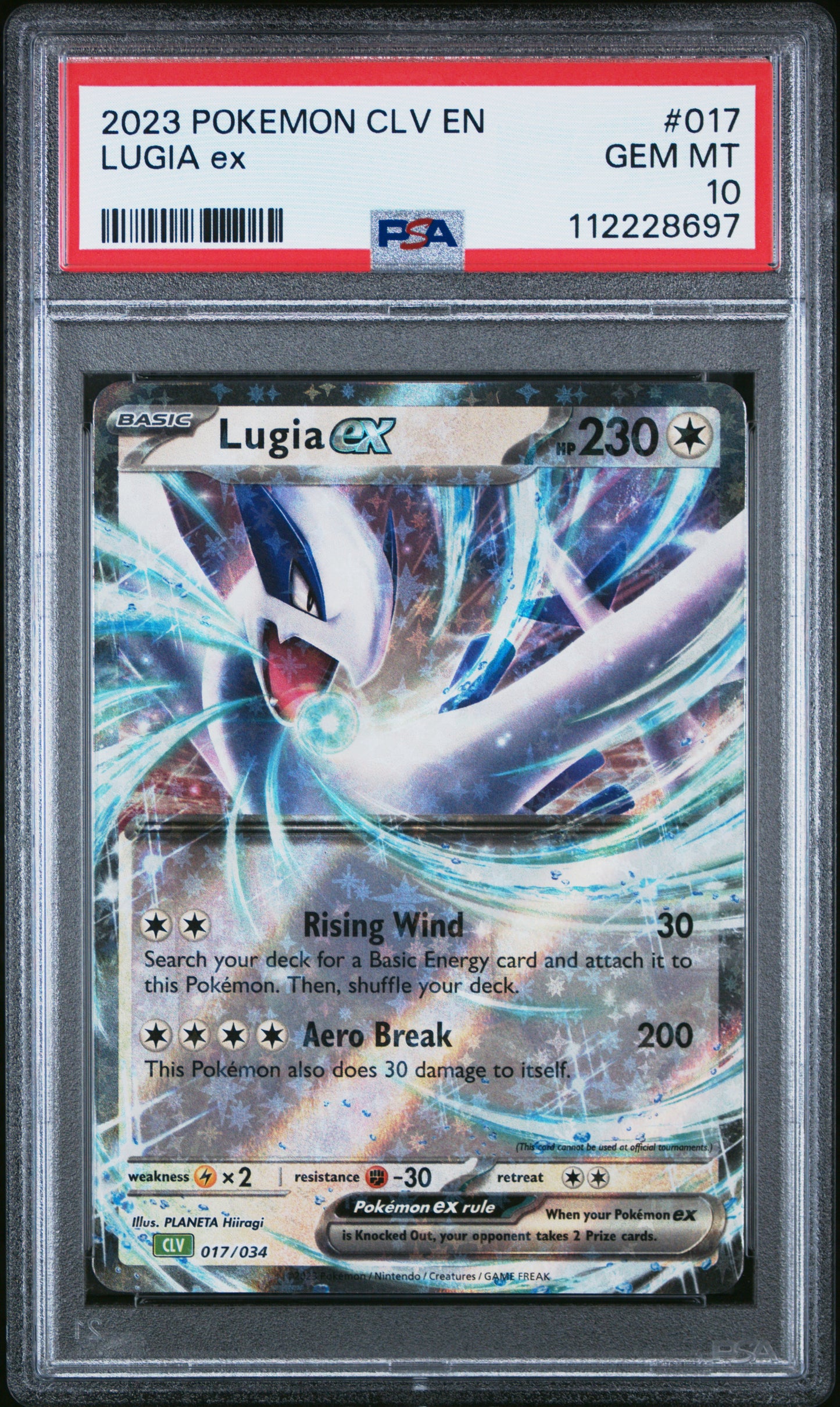 2023 POKEMON CLV-TRADING CARD GAME CLASSIC VENUSAUR & LUGIA ex DECK LUGIA ex #017 PSA 10