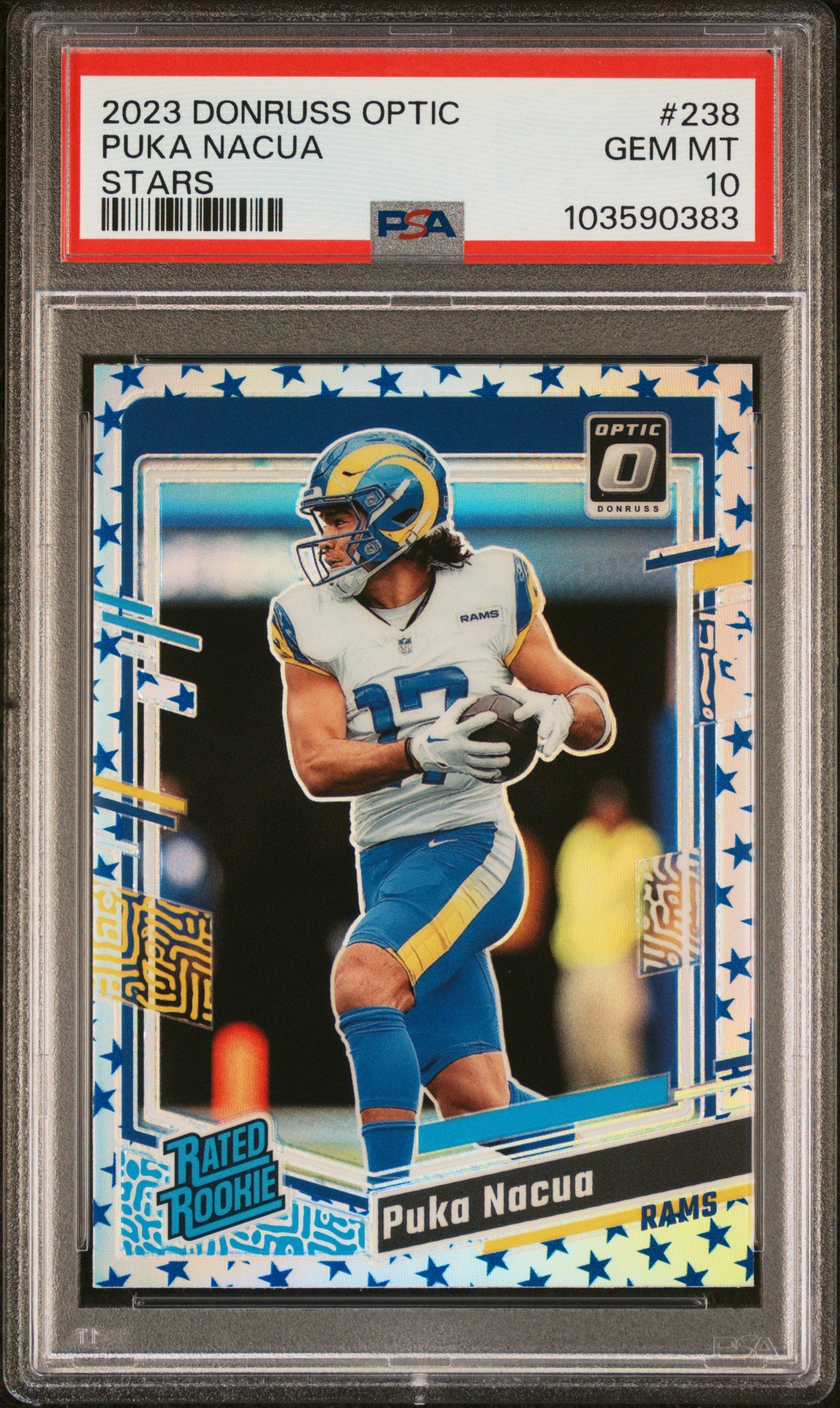 2023 PANINI DONRUSS OPTIC PUKA NACUA #238 STARS PSA 10