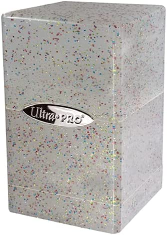 Satin Cube Deck Box Glitter Crystal
