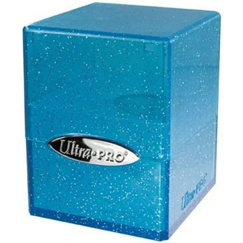 Satin Cube Deck Box Glitter Blue