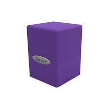 Satin Cube Deck Box Purple