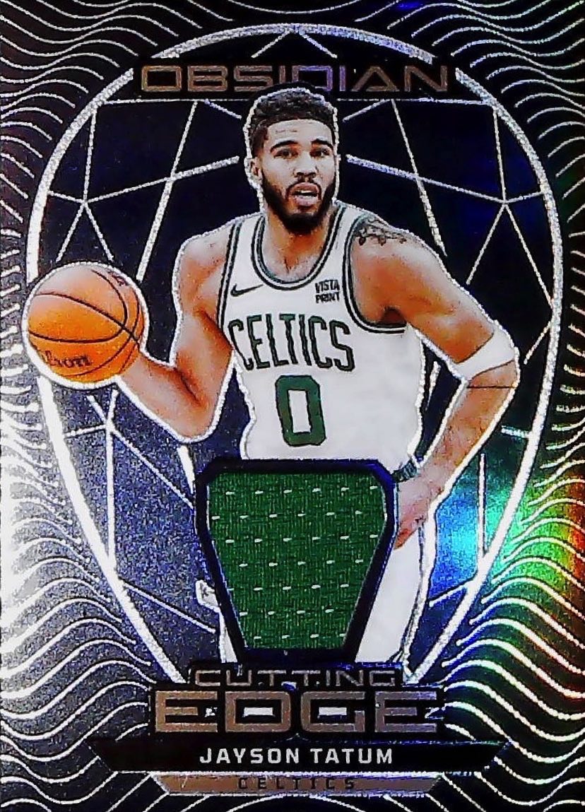 2023-24 Panini Obsidian #CE-TAT Jayson Tatum Cutting Edge Memorabilia #/249
