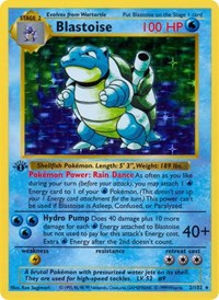 pokemon Base Set (Shadowless) Blastoise