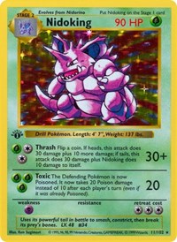 pokemon Base Set (Shadowless) Nidoking