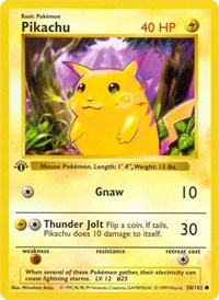 pokemon Base Set (Shadowless) Pikachu