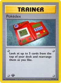 pokemon Base Set (Shadowless) Pokedex
