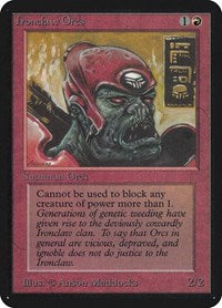 MTG Alpha Edition Ironclaw Orcs