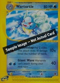 Pokemon,Expedition,Wartortle - 092/165,Normal,Heavily Played — Sample Image, Not Actual Card